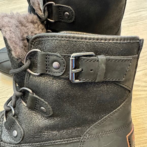 Ugg Duck Boots Women’s Size 7.5 Black Winter Warm Snow Ski Outdoors Hiking - Picture 2 of 10